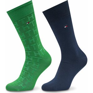Pánské klasické ponožky Tommy Hilfiger 701222634 Green 003
