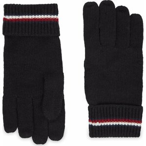 Pánské rukavice Tommy Hilfiger Corporate Knit Gloves AM0AM11488 Black BDS