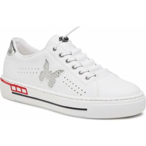 Sneakersy Rieker L8857-80 Weiss