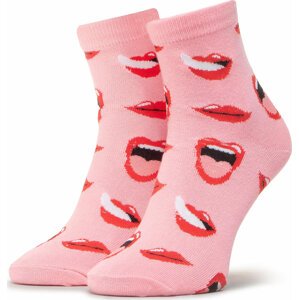 Klasické ponožky Unisex Dots Socks DTS-SX-490-R Růžová