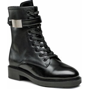 Polokozačky Calvin Klein Combat Boot W/Hw HW0HW01360 Ck Black BEH