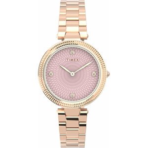 Hodinky Timex City TW2V24300 Rose Gold/Rose Gold