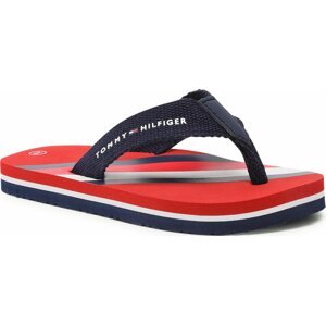 Žabky Tommy Hilfiger Stripes Flip Flop T3B8-32920-0058 M Red/Blue X049