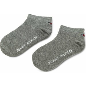 Sada 2 párů dětských nízkých ponožek Tommy Hilfiger 301390 Middle Grey Melange 758