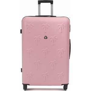Velký tvrdý kufr Semi Line T5564-6 Růžová