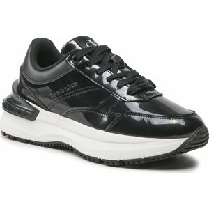 Sneakersy Calvin Klein Jeans Chunky Sneaker Glossy Patent YW0YW00889 Černá