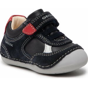 Polobotky Geox B Tutim B. A B1539A 02285 C0735 Navy/Red