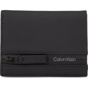 Pánská peněženka Calvin Klein Rubberized Bifold 6Cc W/Coin K50K510895 Ck Black BAX