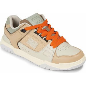 Sneakersy Tommy Jeans Tjm Leather Skater Tongue EM0EM01260 Tawny Sand/Earth/Faded Willow AB0