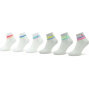 Sada 6 párů dámských vysokých ponožek Polo Ralph Lauren 455908152001 Multi
