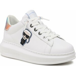 Sneakersy KARL LAGERFELD KL62530G White Lthr W/Blue