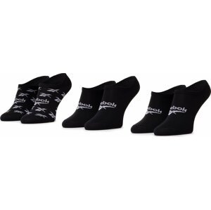 Sada 3 párů kotníkových ponožek unisex Reebok Cl Fo Invisible Sock 3P GG6679 Black