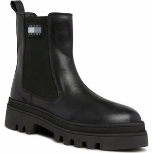 Kotníková obuv s elastickým prvkem Tommy Jeans Tjw Fashion Chelsea EN0EN02295 Black BDS