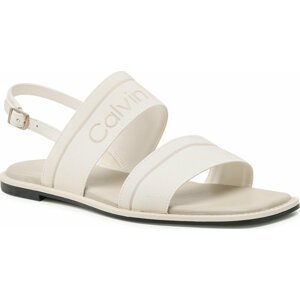 Sandály Calvin Klein Squared Flat Sandal He HW0HW01496 Marshmallow YBJ