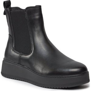 Kotníková obuv s elastickým prvkem Tamaris 1-25403-41 Black Leather 003