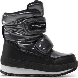 Sněhule Tommy Hilfiger Snow Boot T3A5-32434-1485 M Dark Silver 918