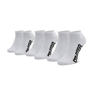 Sada 3 párů nízkých ponožek unisex Starter SUS-001 White/Black 300