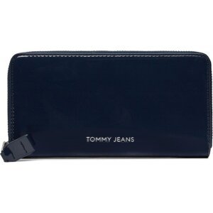 Velká dámská peněženka Tommy Jeans Tjw Ess Must Large Za Patent AW0AW16143 Dark Night Navy C1G
