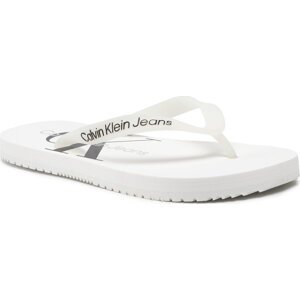 Žabky Calvin Klein Jeans Beach Sandal Monogram Tpu YW0YW00098 Bright White 02S