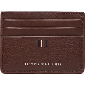 Pouzdro na kreditní karty Tommy Hilfiger Th Central Cc Holder AM0AM11858 Dark Chestnut GT8