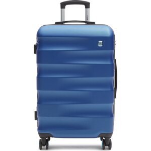 Střední Tvrdý kufr Dielle 150 60 BL Modrá