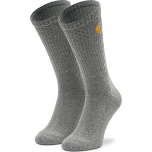 Pánské klasické ponožky Carhartt WIP Chase I029421 Grey Heather/Gold