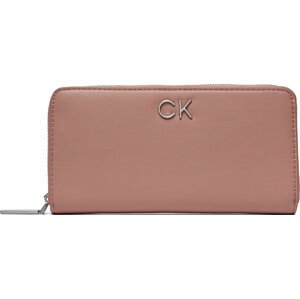 Velká dámská peněženka Calvin Klein Re-Lock Z/A Wallet Lg K60K609699 Ash Rose VB8
