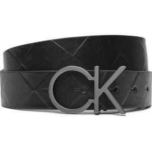 Dámský pásek Calvin Klein Re-Lock Quilt Ck Logo Belt 30Mm K60K611102 Ck Black BEH