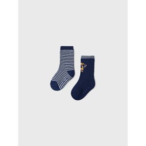 Sada 2 párů dětských vysokých ponožek Mayoral 10269 Tmavomodrá