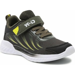 Sneakersy YK-ID by Lurchi Lizor-Tex 33-26631-31 M Black Olive/Neon Yellow