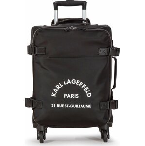 Malý textilní kufr KARL LAGERFELD 225W3022 Black 999