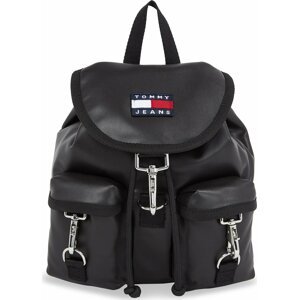 Batoh Tommy Jeans Tjw Heritage Flap Backpack AW0AW15435 Black BDS