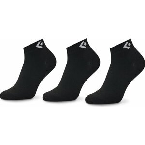 Sada 3 párů dámských vysokých ponožek Converse E746B-3009 Černá