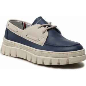 Polobotky Tommy Hilfiger Lace-Up Shoe T3X4-32897-1592X S Blue/Beige X236