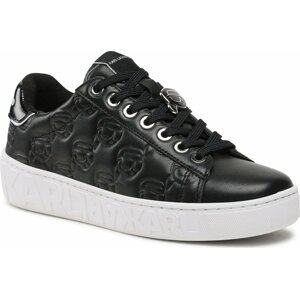 Sneakersy KARL LAGERFELD KL61023F Black Lthr