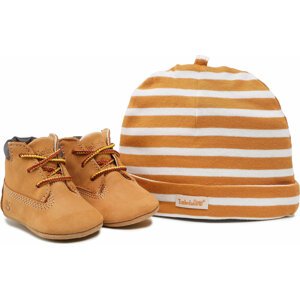 Kotníková obuv Timberland Crib Bt W/Hat 9589R/TB09589R2311 Wheat/Wheat