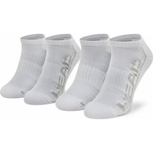 Sada 2 párů nízkých ponožek unisex Head Performance 791018001 White 006