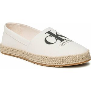 Espadrilky Calvin Klein Jeans Espadrille Ess Monogram YM0YM00654 Ancient White YBH