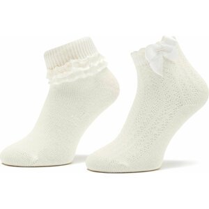 Sada 2 párů dětských vysokých ponožek United Colors Of Benetton 6AO30701P 701 Bílá