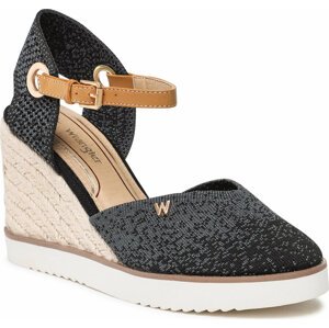 Espadrilky Wrangler Isla Knit WL21620A Black 062