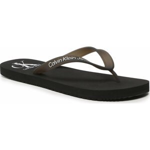 Žabky Calvin Klein Jeans Beach Sandal Logo YM0YM00656 Black