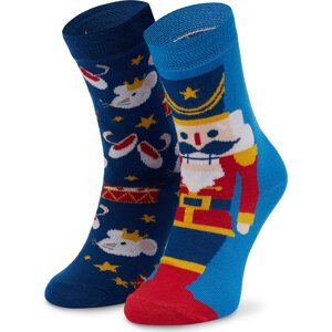 Vysoké dětské ponožky Zooksy Mixtury Bajkowe Modrá