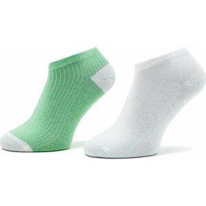 Sada 2 párů dámských nízkých ponožek Tommy Hilfiger 701222651 Light Green 004