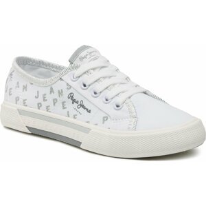 Tenisky Pepe Jeans Brady Shine G PGS30562 White 800