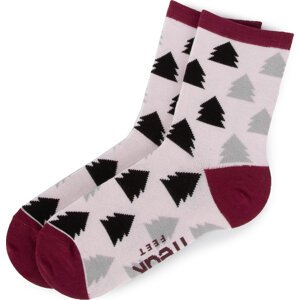 Dámské klasické ponožky Freak Feet LCHK-GRP Růžová