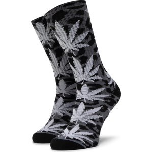 Klasické ponožky Unisex HUF Neo Leopard Plantlife Sock SK00448 r.OS Black