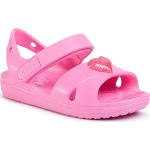 Sandály Crocs Classic Cross Strap Sandal Ps 206245 Pink Lemonade