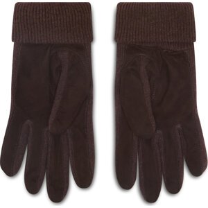 Pánské rukavice Polo Ralph Lauren Suede Sandwich Glove 449833580002 Dark Brown