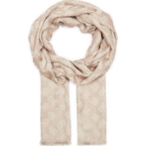 Šál Tommy Hilfiger Th Contemporary Mono Scarf AW0AW15788 Smooth Taupe PKB