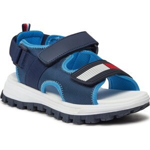 Sandály Tommy Hilfiger Flag Velcro Sandal T3B2-33434-1591 S Blue 800